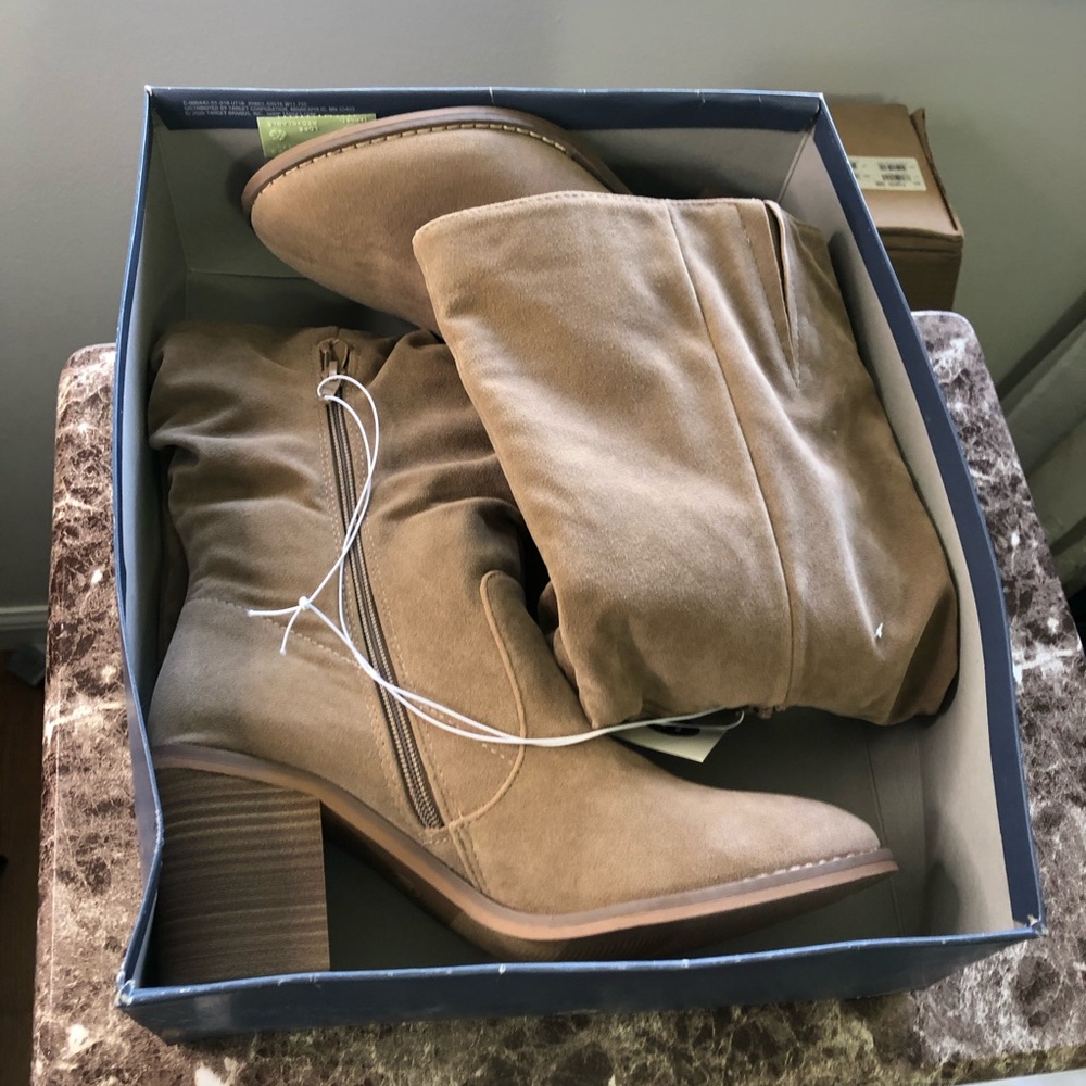 Brand new knee high boots bought